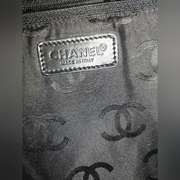 Chanel Wild Stitch Matelasse Black Leather Suede Tote Bag Silver CC Turnlock - Picture 14 of 16